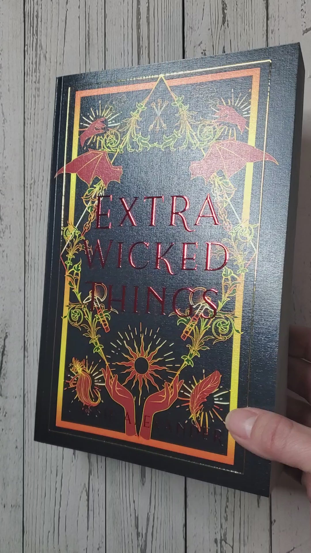 Extra Wicked Things Deluxe Version w/All Black Pages & 30 Illustrations